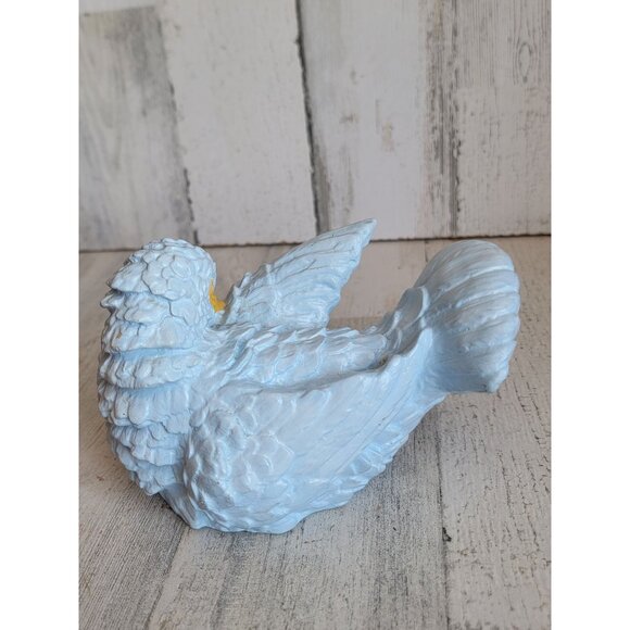 Vintage blue pigeon bird figure decor home unique - Picture 5 of 8